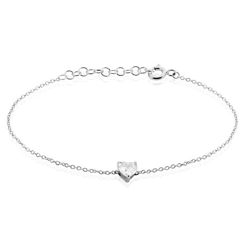 Bracelet Argent Schull Oxyde De Zirconium - Bracelets Coeur Femme | Histoire d’Or