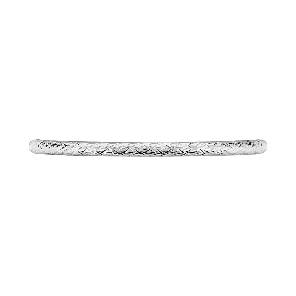 Bracelet Jonc Jennie Diamante Or Blanc - Bracelets joncs Femme | Histoire d’Or