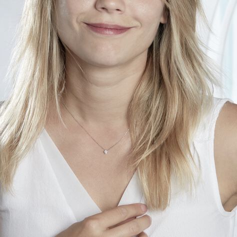 Collier Germinie Argent Blanc Oxyde De Zirconium - Colliers fantaisie Femme | Histoire d’Or