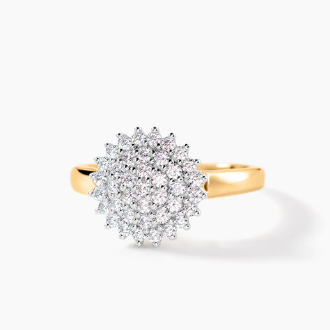 Bague Mireya Or Jaune Oxydes - Bagues avec pierre Femme | Histoire d&rsquo;Or