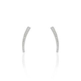 Bijoux D'oreilles Argent Blanc Solvic Oxydes De Zirconium - Boucles d'oreilles fantaisie Femme | Histoire d’Or