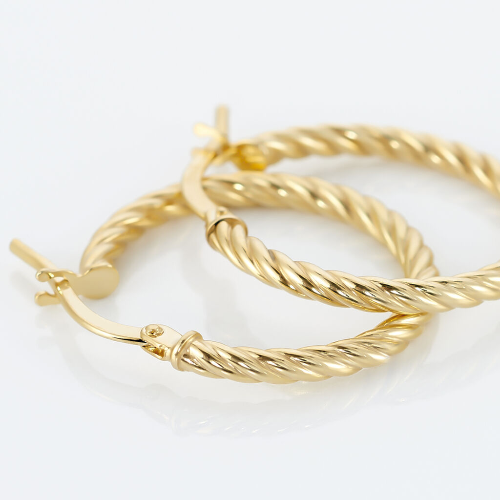 Créoles Bartimee Or Jaune - Boucles d'oreilles créoles Femme | Histoire d’Or