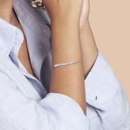 Bracelet Gilleberte Argent Rhodié Oxyde - Bracelets fantaisie Femme | Histoire d’Or