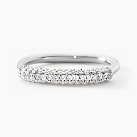 Bague Urban Call Argent Blanc Oxyde De Zirconium - Bagues avec pierre Femme | Histoire d&rsquo;Or
