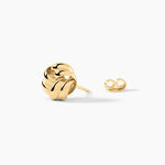 Boucles D'Oreilles Puces Ombeline Argent Dor&eacute; A L'Or 750/1000 - Clous d'oreilles Femme | Histoire d&rsquo;Or