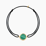 Bracelet Lucky Gems Or Jaune Malachite - Bracelets cordon Femme | Histoire d&rsquo;Or