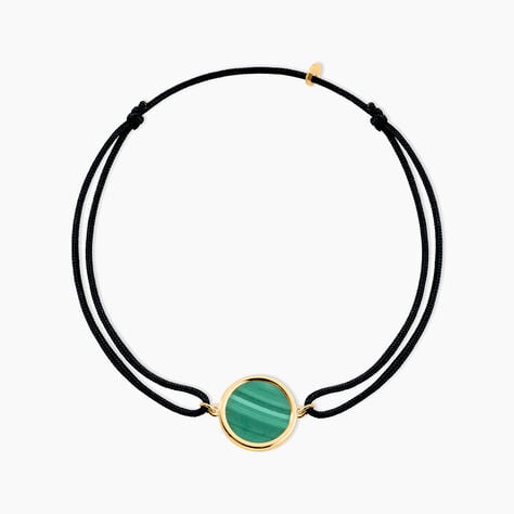 Bracelet Lucky Gems Or Jaune Malachite - Bracelets cordon Femme | Histoire d&rsquo;Or