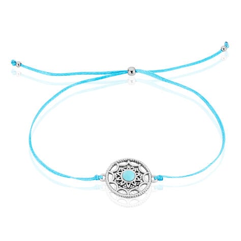 Bracelet Rojin Argent Blanc Pierre De Synthese - Bracelets cordon Femme | Histoire d&rsquo;Or