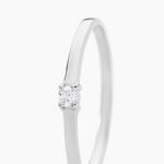Bague Solitaire Superposition Or Blanc Diamant - Bagues solitaires Femme | Histoire d&rsquo;Or