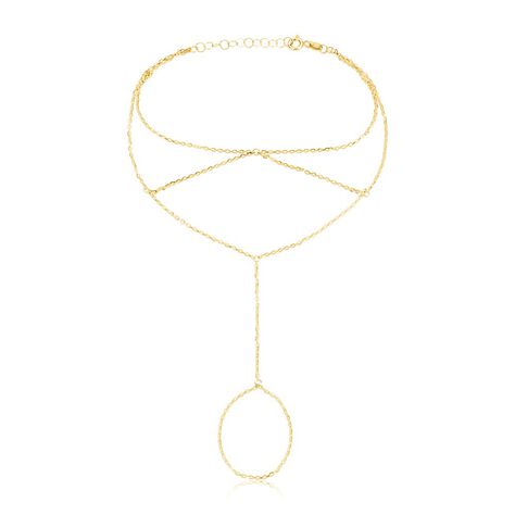 Bijou De Main Irina Argent Jaune - Bracelets Femme | Histoire d&rsquo;Or