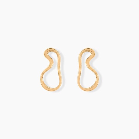 Boucles D'oreilles Puces Seyda Plaqu&eacute; Or Jaune - Boucles d'oreilles fantaisie Femme | Histoire d&rsquo;Or