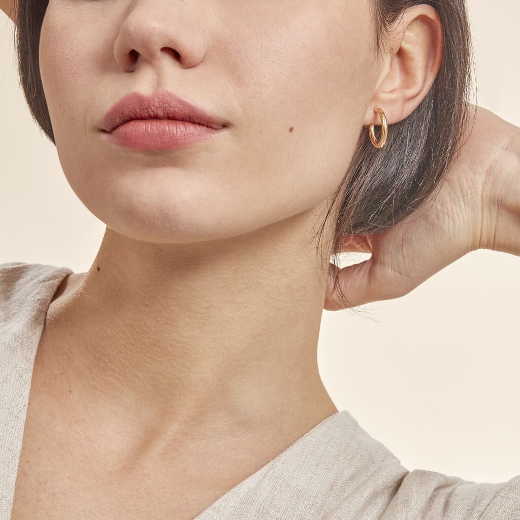 Créoles Anantha Or Jaune - Boucles d'oreilles créoles Femme | Histoire d’Or