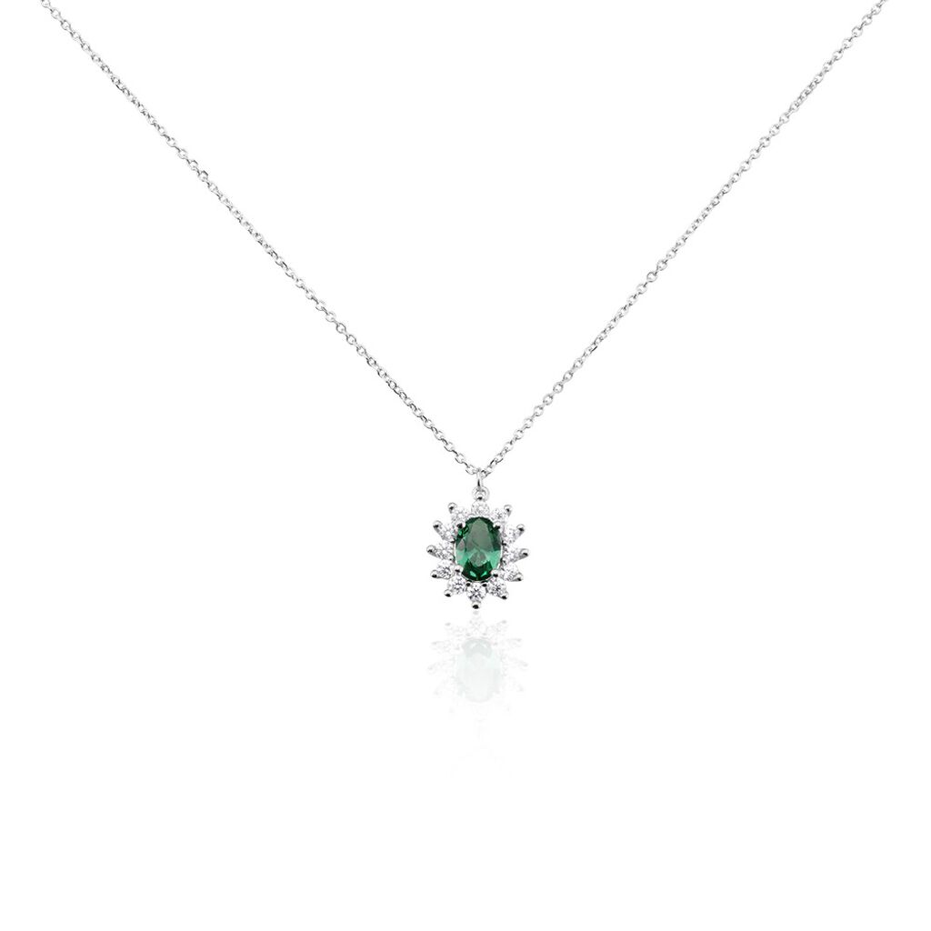Collier Perez Argent Blanc Oxyde De Zirconium - Colliers fantaisie Femme | Histoire d’Or