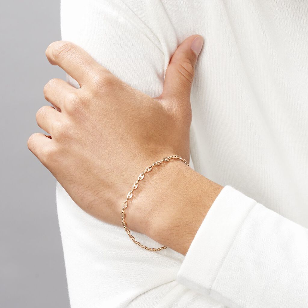 Bracelet Plaqué Or Jaune William - Bracelets chaîne Homme | Histoire d’Or