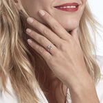 Bague Or Blanc Gesacus Oxyde De Zirconium - Bagues solitaires Femme | Histoire d&rsquo;Or