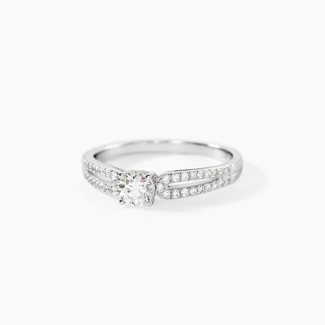 Bague Solitaire Katalina Or Blanc Diamant - Bagues solitaires Femme | Histoire d&rsquo;Or