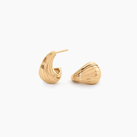 Boucles D'Oreilles Puces Nicoline Plaqu&eacute; Or Jaune - Clous d'oreilles Femme | Histoire d&rsquo;Or