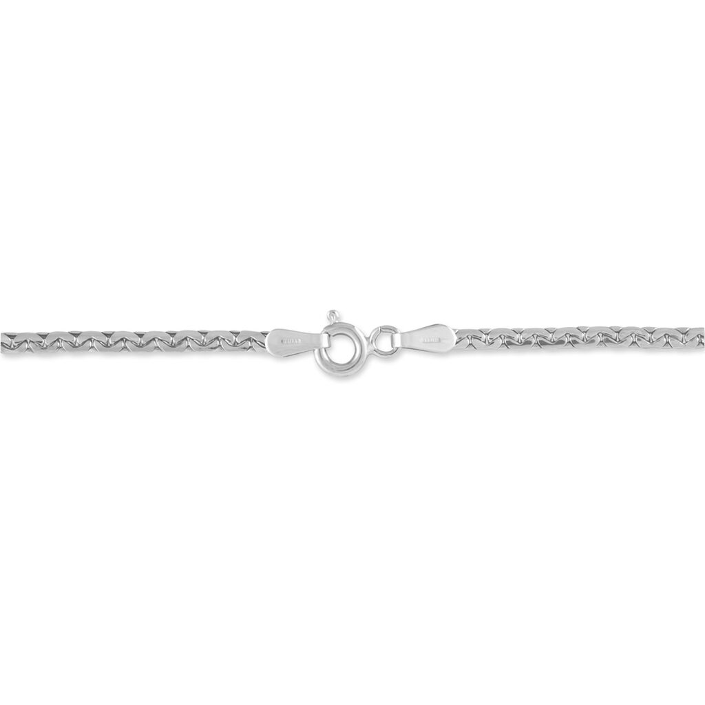 Bracelet Ivy Maille Haricot Or Blanc - Bracelets cha&icirc;ne Femme | Histoire d&rsquo;Or