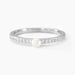 Bague Lua Argent Blanc Perle De Culture Oxyde De Zirconium - Bagues solitaires Femme | Histoire d’Or