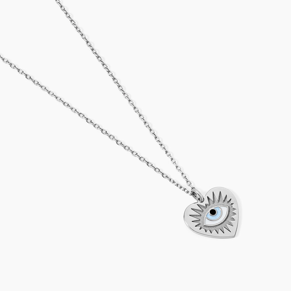 Collier Parad'eyes Argent Blanc - Colliers fantaisie Femme | Histoire d’Or