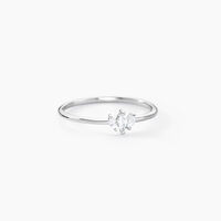 Bague Duchesse Argent Blanc Oxyde De Zirconium
