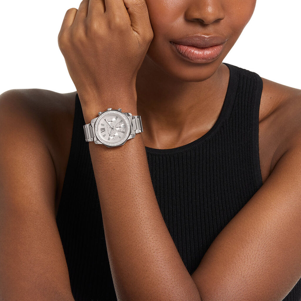 Montre Michael Kors Prescott Argent&eacute; - Montres Femme | Histoire d&rsquo;Or