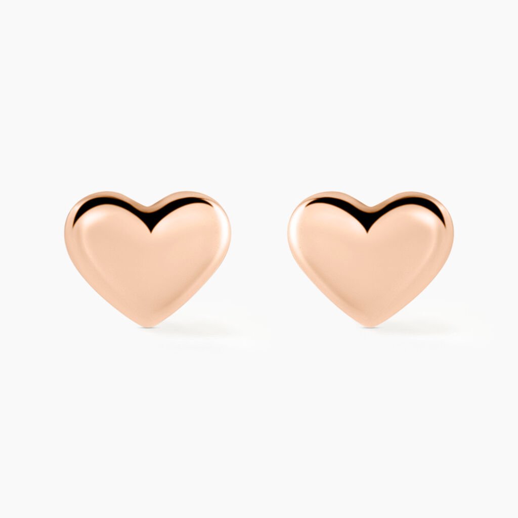 Boucles D'oreilles Puces Lison Or Rose - Clous d'oreilles Enfant | Histoire d&rsquo;Or