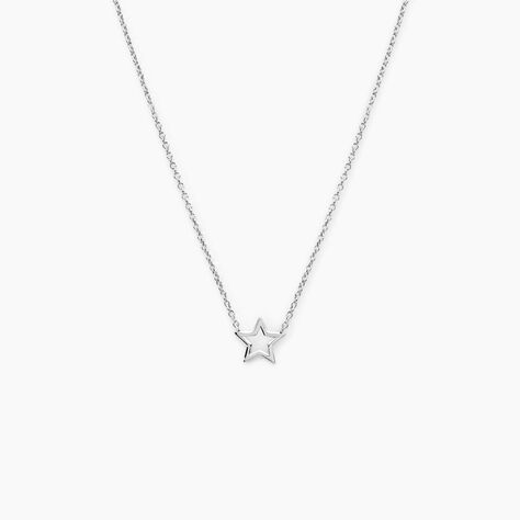 Collier Bess Argent Blanc - Colliers fantaisie Femme | Histoire d&rsquo;Or