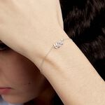 Bracelet Argent Blanc Jade Oxydes De Zirconium Blancs - Bracelets Femme | Histoire d&rsquo;Or