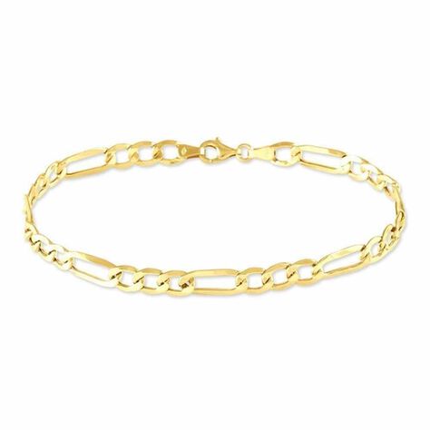 Bracelet Cameo Alternee 1/3 Or Jaune - Bracelets chaîne Homme | Histoire d’Or