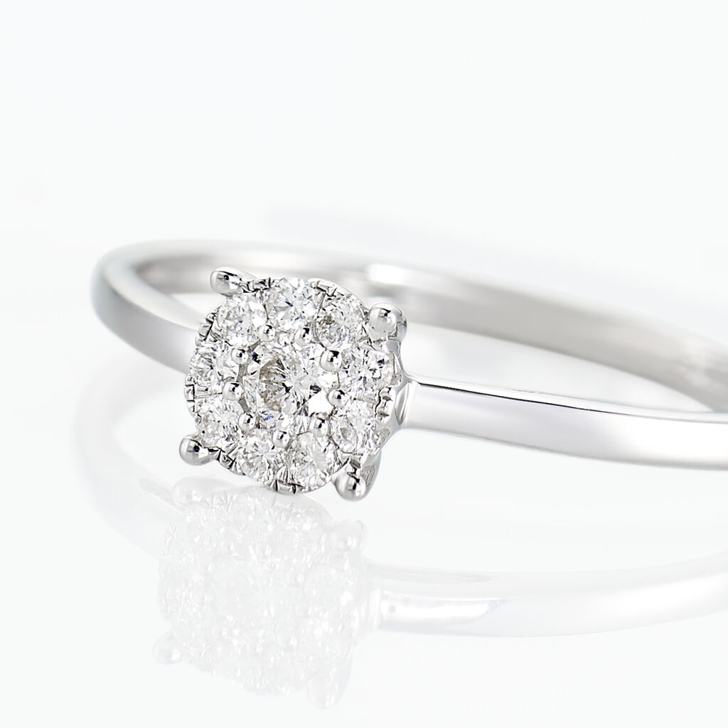 Bague Adeline Or Blanc Diamant - Bagues avec pierre Femme | Histoire d&rsquo;Or