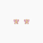 Boucles D'Oreilles Puces Darcie Or Jaune Oxyde De Zirconium - Clous d'oreilles Enfant | Histoire d&rsquo;Or