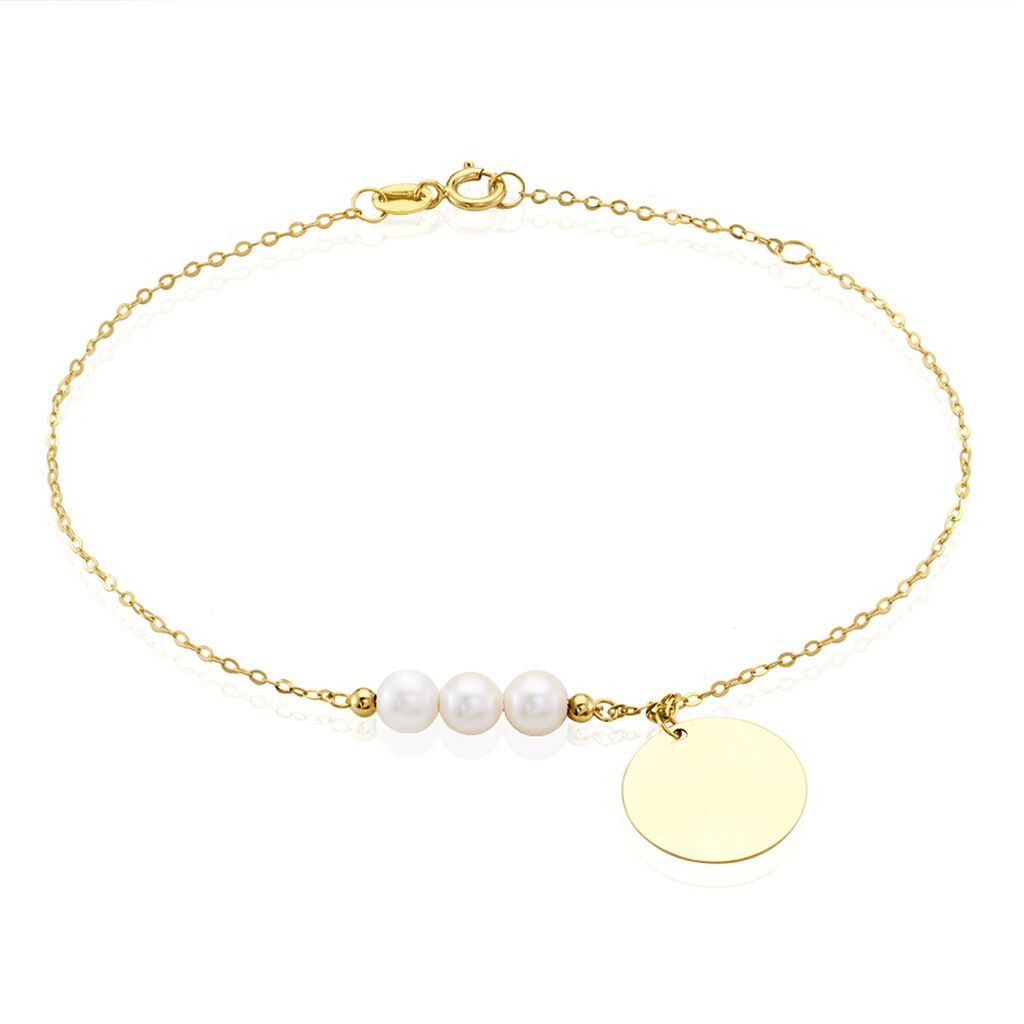 Bracelet Or Jaune Loreto Perles De Culture - Bracelets Femme | Histoire d’Or