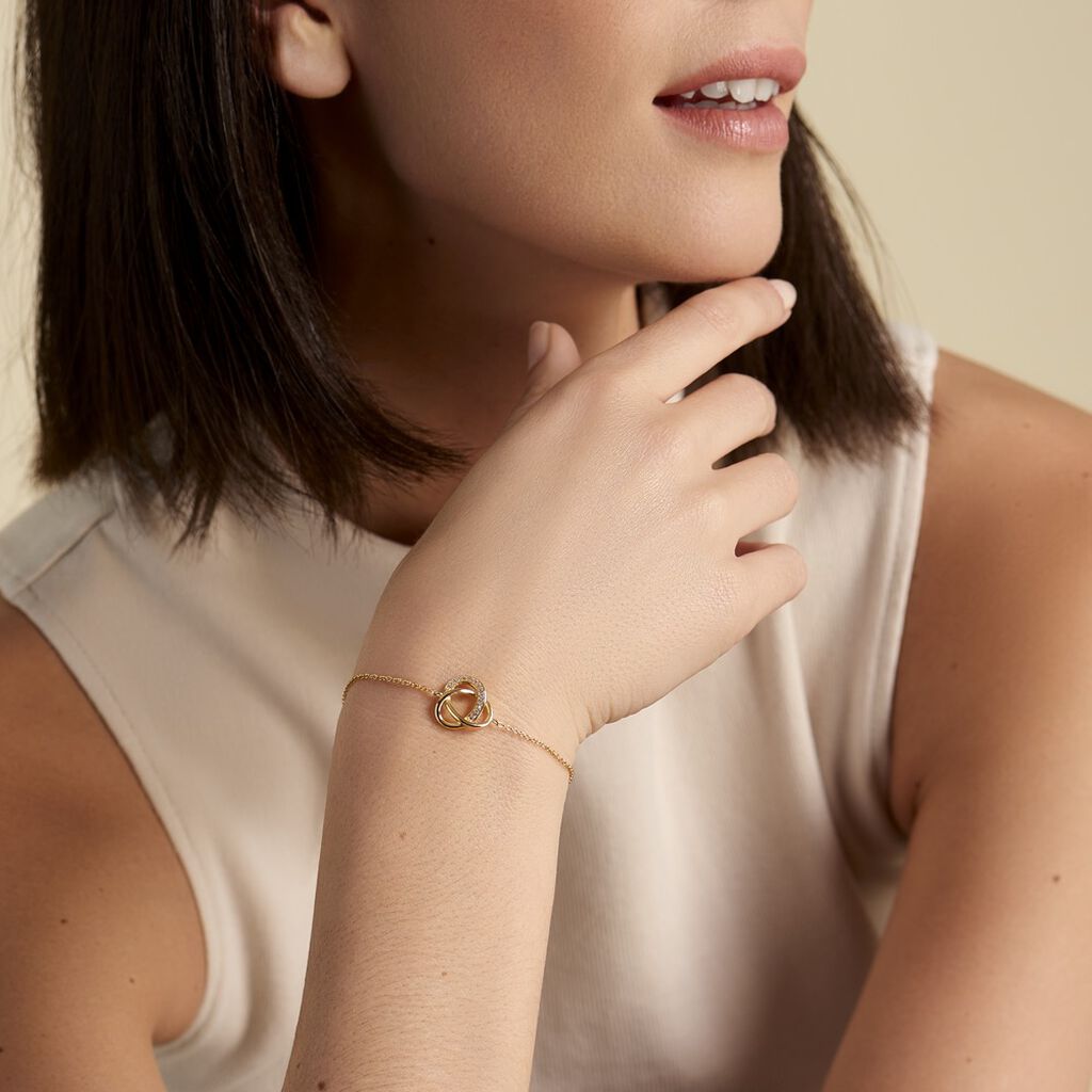 Bracelet Plaqué Or Henia Oxydes De Zirconium - Bracelets Femme | Histoire d’Or