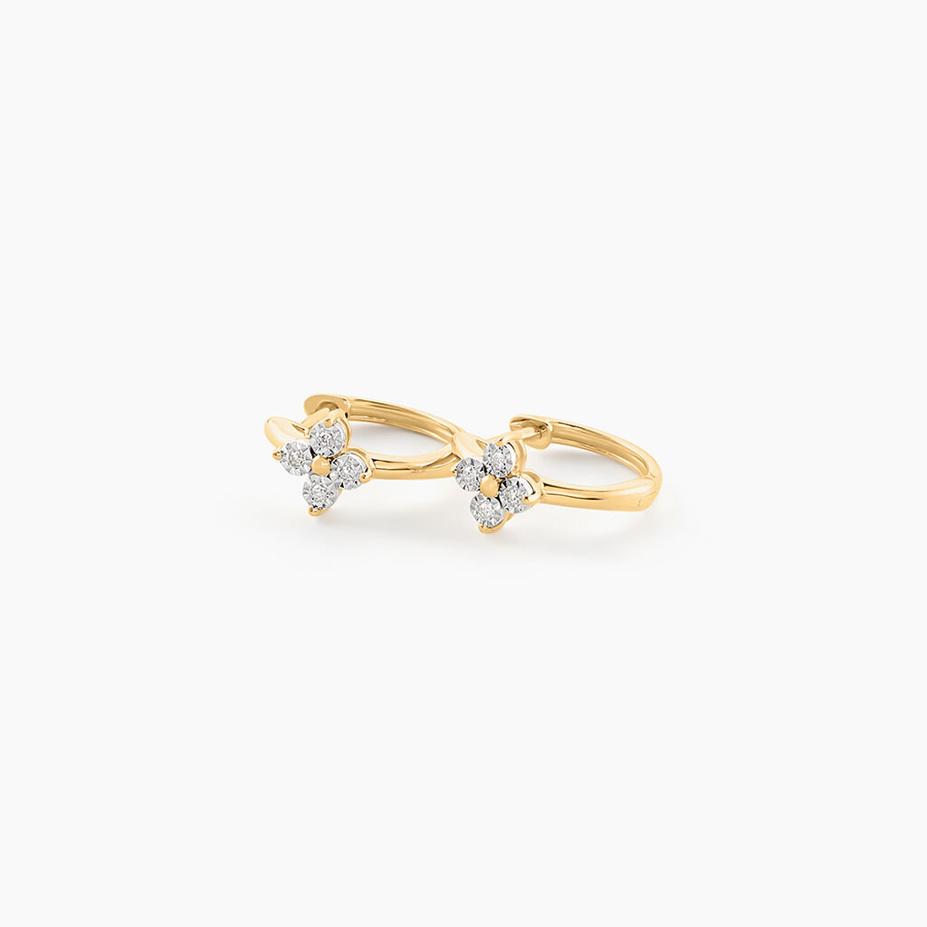 Créoles Eternal Spring Or Jaune Diamant - Boucles d'oreilles créoles Femme | Histoire d’Or