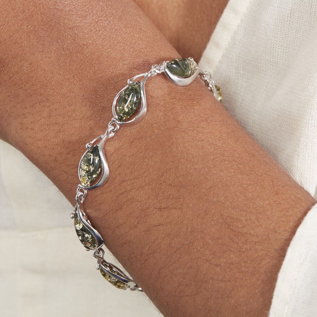 Bracelet Argent Blanc Marie-pauline Ambre - Bracelets Femme | Histoire d’Or