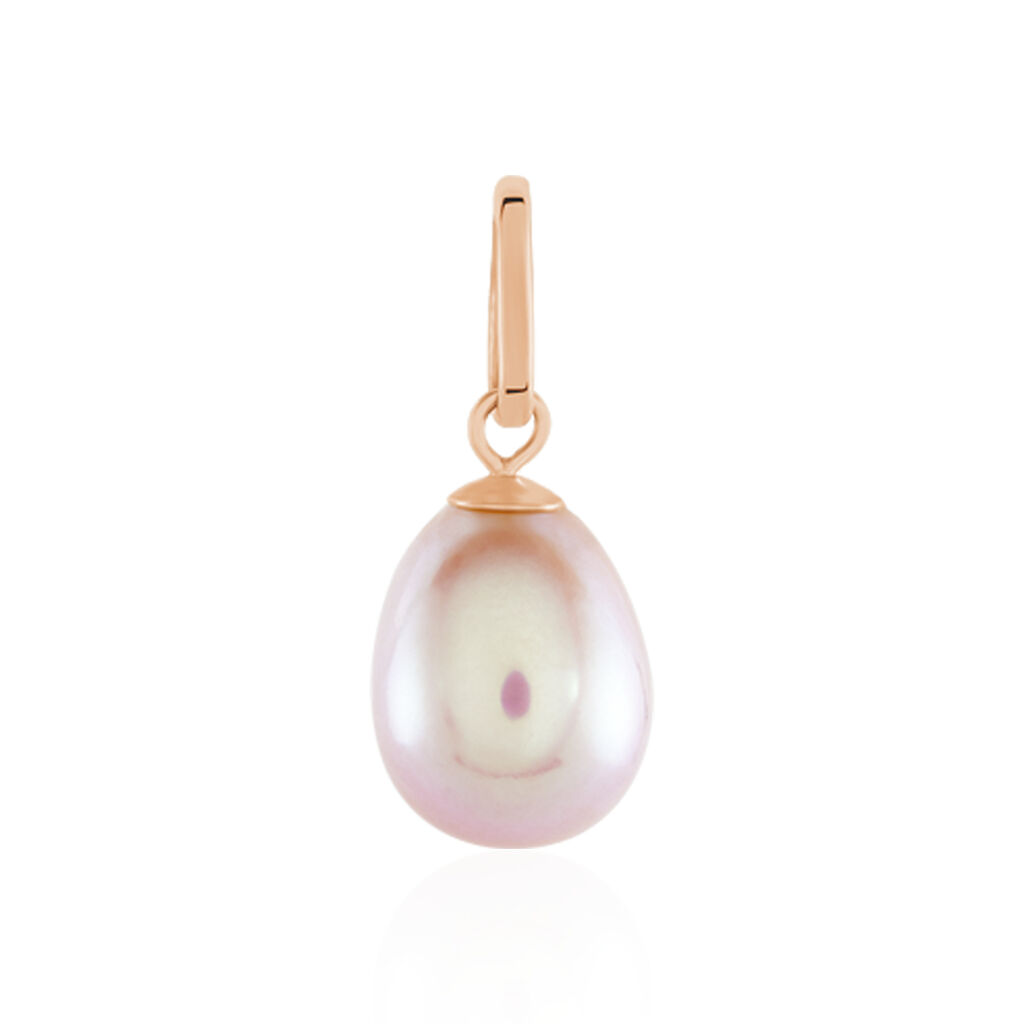Pendentif Rose Or Rose Perle De Culture - Pendentifs Femme | Histoire d’Or