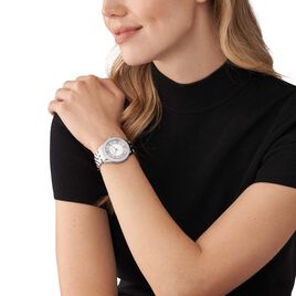 Montre Michael Kors Fossil Harlowe Blanc - Montres Femme | Histoire d’Or