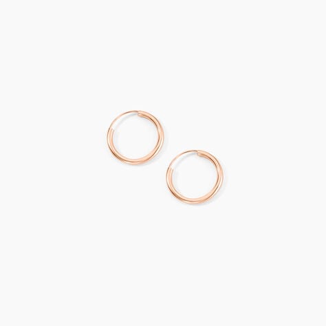 Créoles Or Rose - Boucles d'oreilles créoles Femme | Histoire d’Or