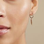 Cr&eacute;oles Elvyn Argent Blanc - Boucles d'oreilles cr&eacute;oles Femme | Histoire d&rsquo;Or