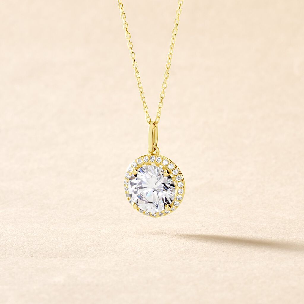 Collier Adil Or Jaune Oxyde De Zirconium - Colliers Femme | Histoire d&rsquo;Or