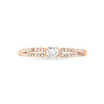 Bague Solitaire Katalina Or Rose Diamant - Bagues solitaires Femme | Histoire d&rsquo;Or