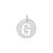 Pendentif Elio G Argent Blanc - Pendentifs Famille | Histoire d’Or