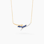 Collier Or Jaune Carl Saphirs Diamants - Colliers Femme | Histoire d&rsquo;Or