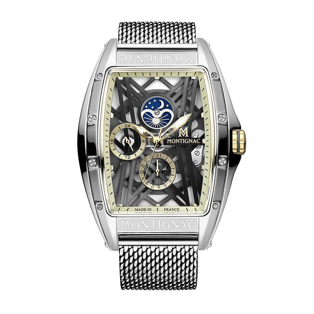 Montre Montignac Tonneau - Montres &eacute;tanches Homme | Histoire d&rsquo;Or