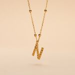 Collier Plaqu&eacute; Or Jaune Lettra - Bijoux sans pierre Femme | Histoire d&rsquo;Or
