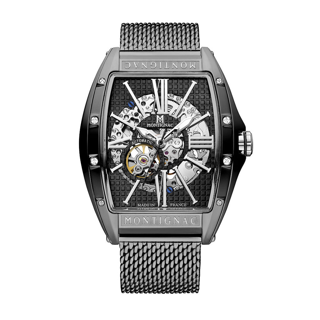 Montre Montignac Tonneau Automatique - Montres m&eacute;caniques Homme | Histoire d&rsquo;Or