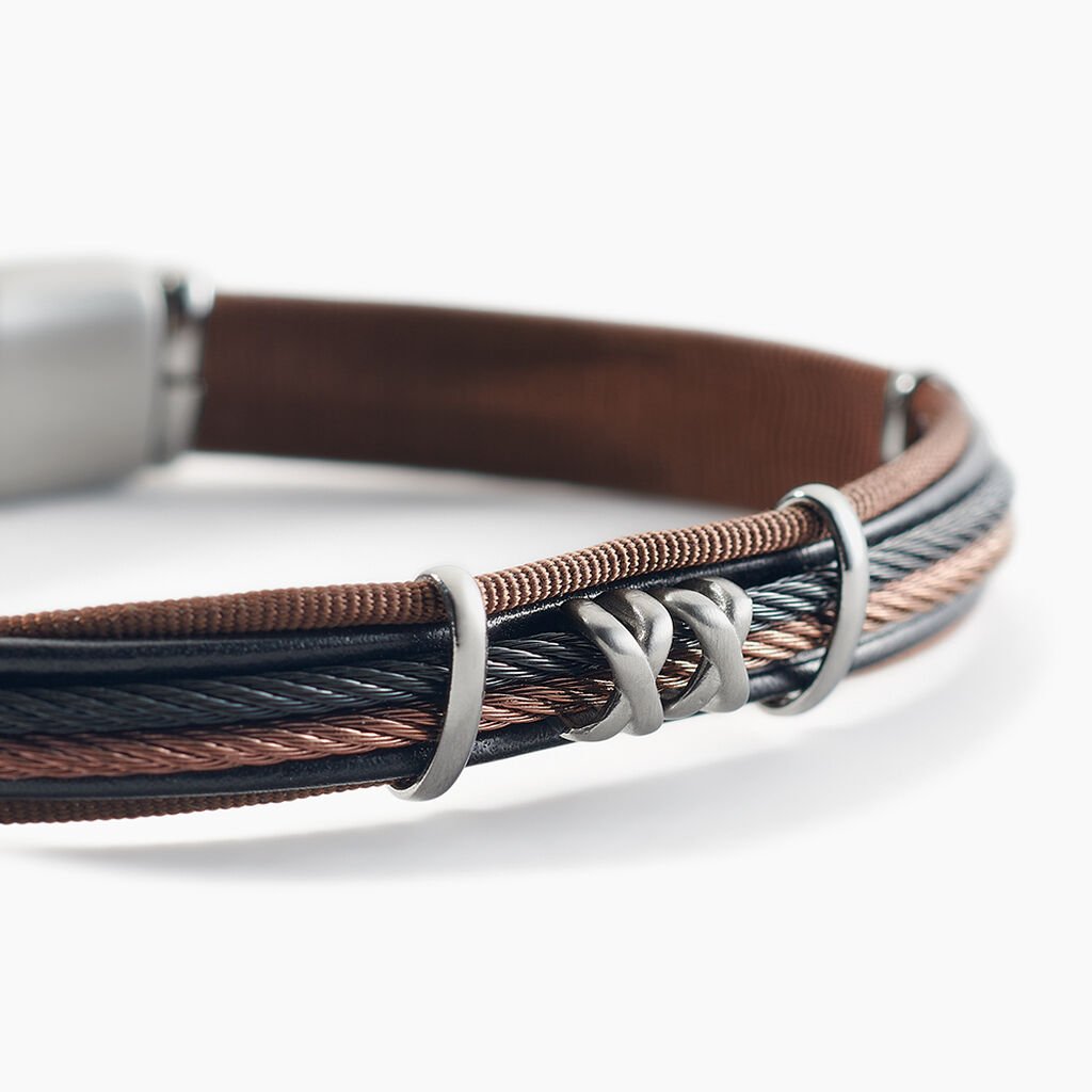 Bracelet Jourdan Daividh Cuir - Nouveautés bijoux Homme | Histoire d’Or