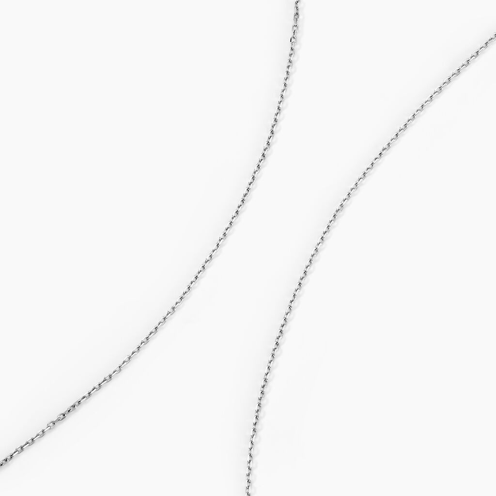 Chaîne Igoa Maille Forçat Diamantee Or Blanc - Chaines Femme | Histoire d’Or