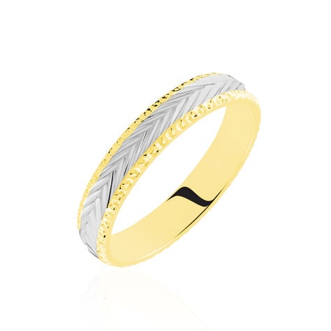 Alliance Marzelle Ruban Plat Or Bicolore - Alliances Unisex | Histoire d’Or
